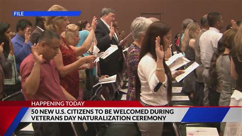 50 new citizens to be welcomed during Veterans Day naturalization ceremony